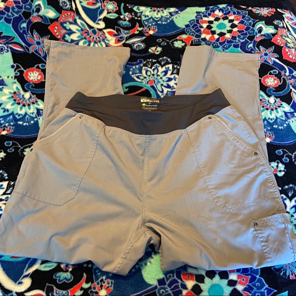 Gray scrub pants